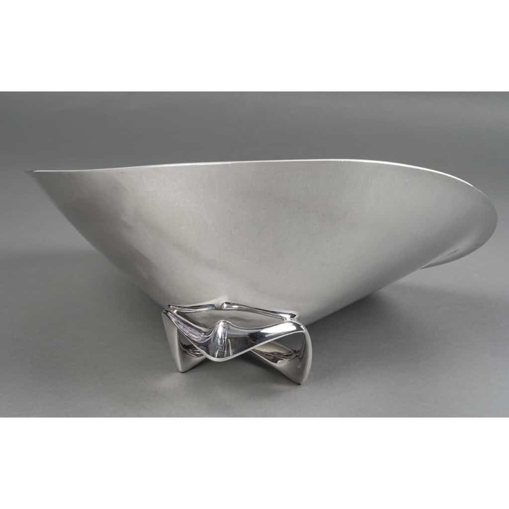 Orfèvre G. Jensen – designer H. Koppel – Centre de table en argent massif XXe 14