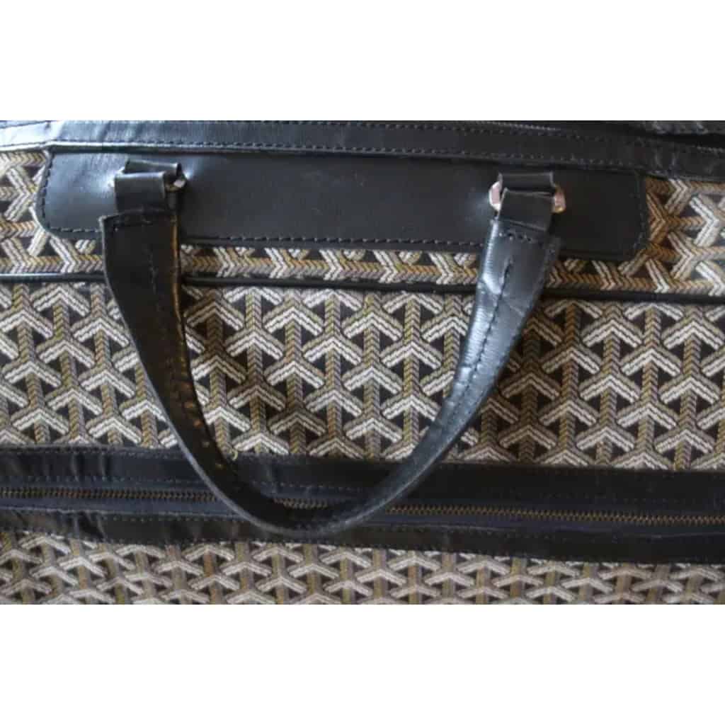 Sac de voyage Goyard en toile tissée à chevrons, grand sac Goyard 15