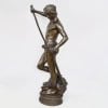 Sculpture – David Vainqueur De Goliath , Marius – Jean – Antonin Mercié (1845-1916) – Bronze 14