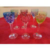 6 VERRES DE COULEURS ROEMER CRISTALLERIE DE LORRAINE 10