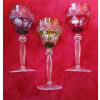 3 GRANDS VERRES DE COULEUR ROEMER. cristallerie Val Saint Lambert 11