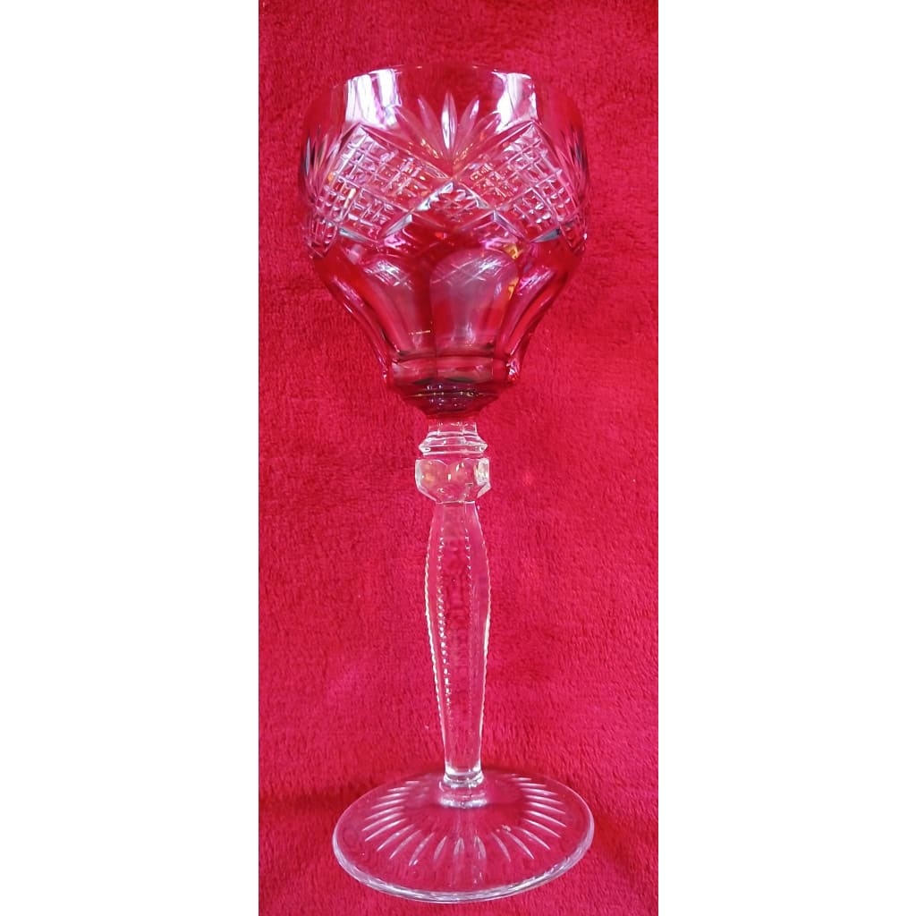 3 GRANDS VERRES DE COULEUR ROEMER. cristallerie Val Saint Lambert 7