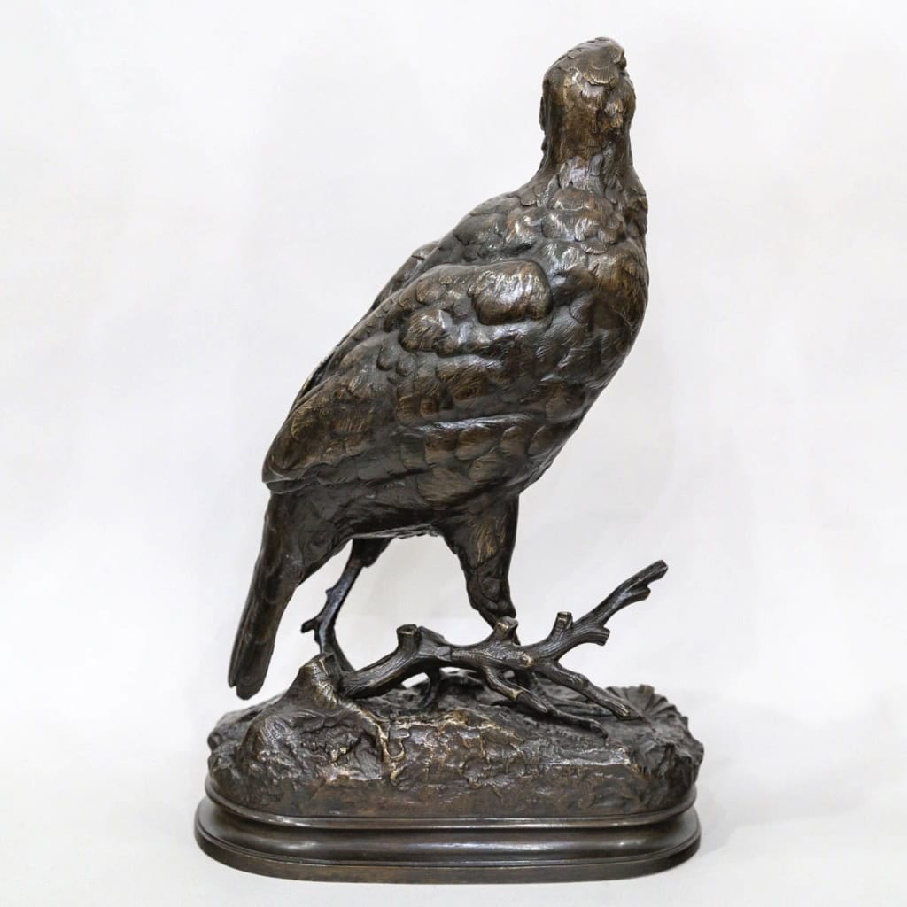 Sculpture – La Perdrix , Alfred Dubucand (1828 – 1894) – Bronze 6