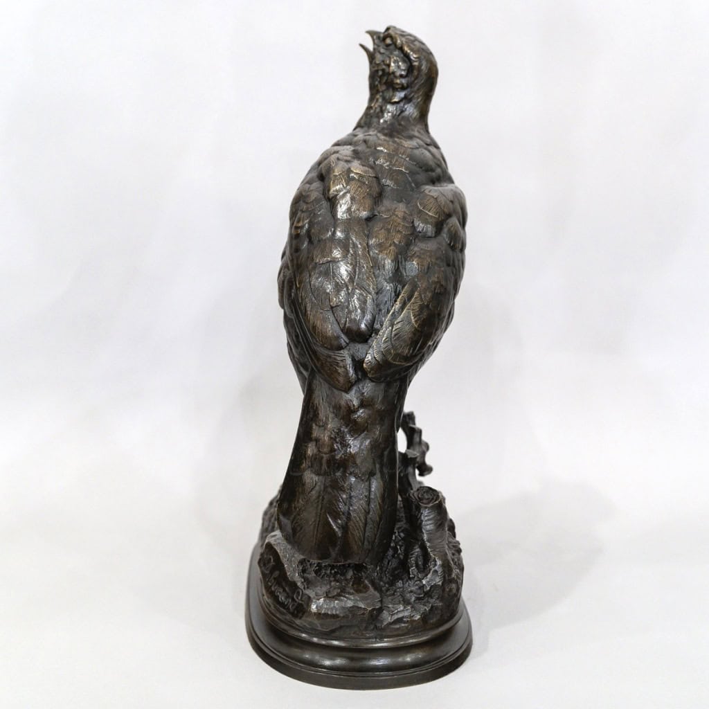 Sculpture – La Perdrix , Alfred Dubucand (1828 – 1894) – Bronze 7