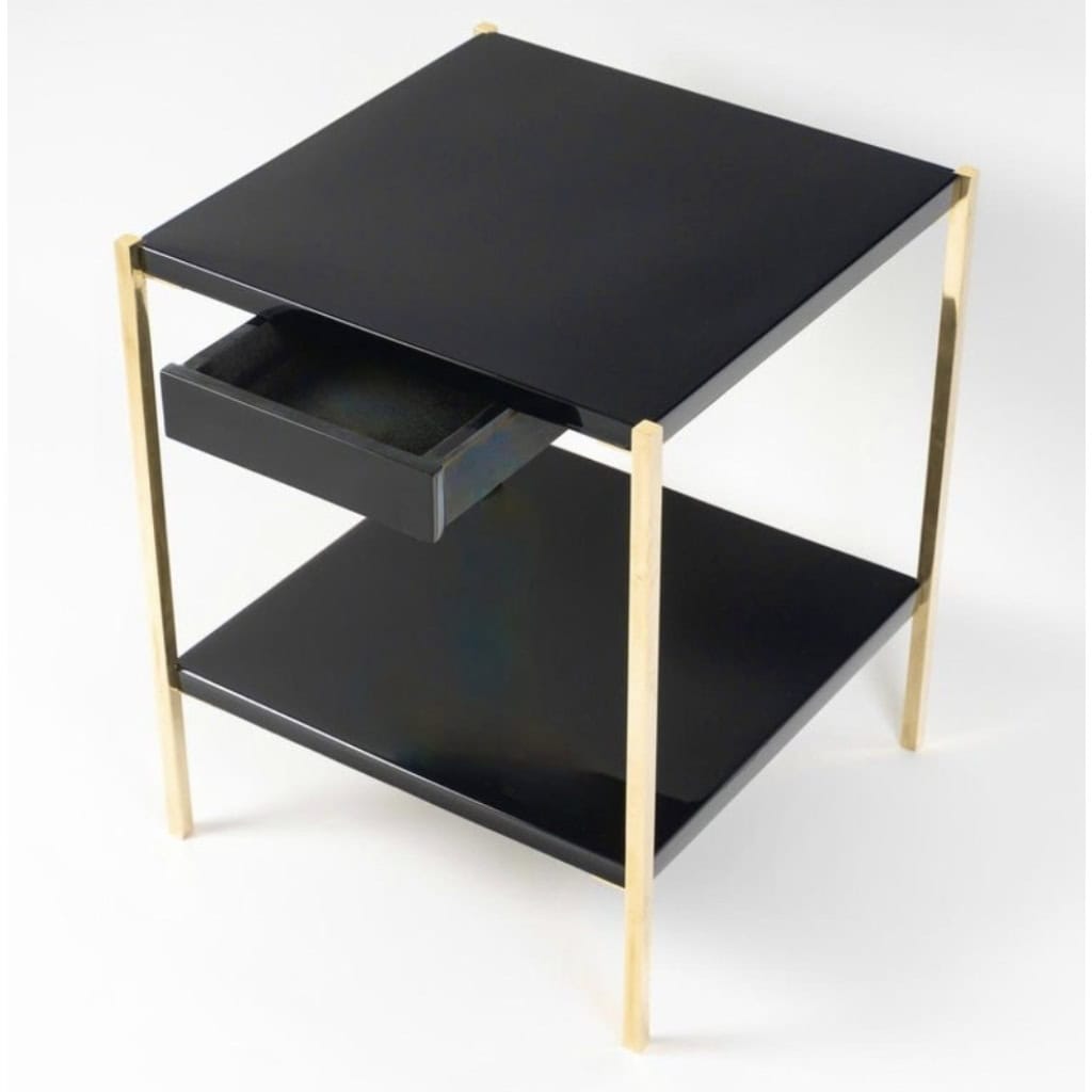 1960 Paire de tables d’appoint Maison Charles, signées. 4