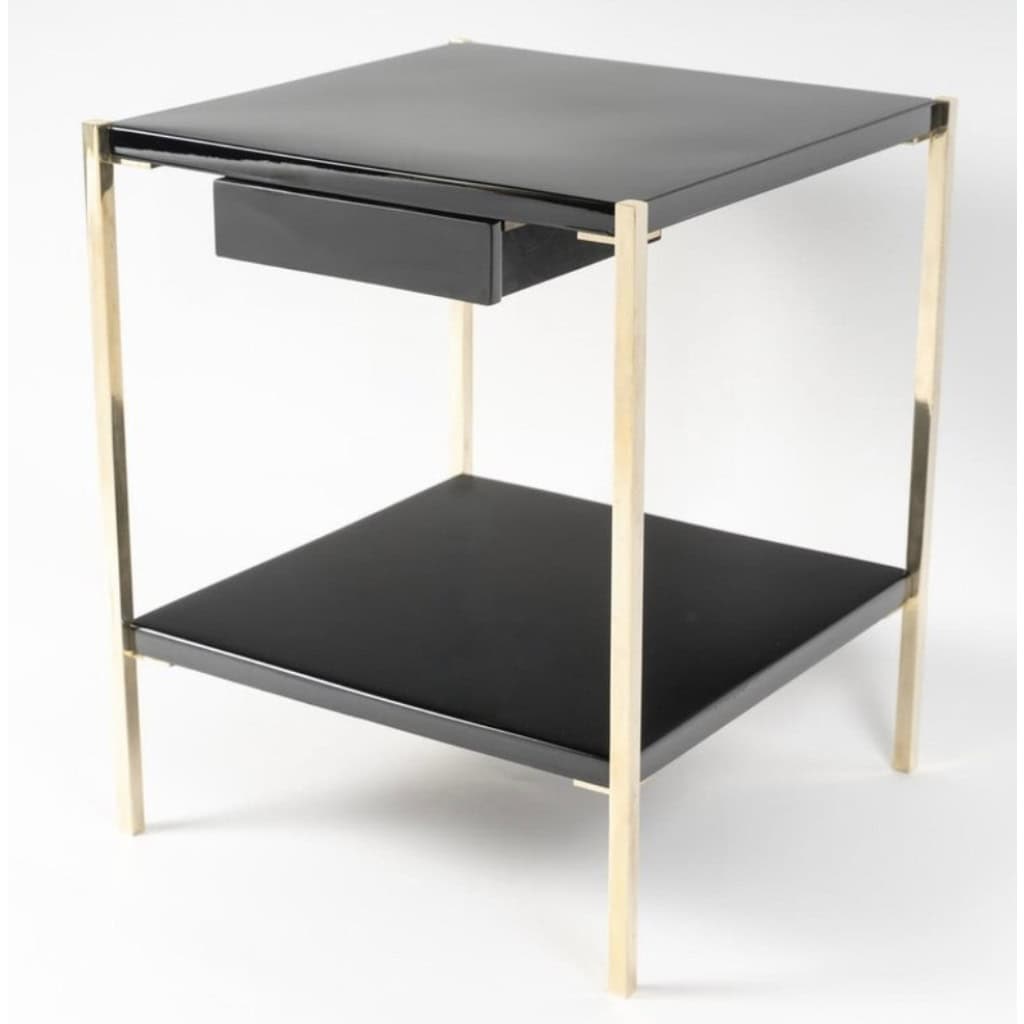 1960 Paire de tables d’appoint Maison Charles, signées. 7