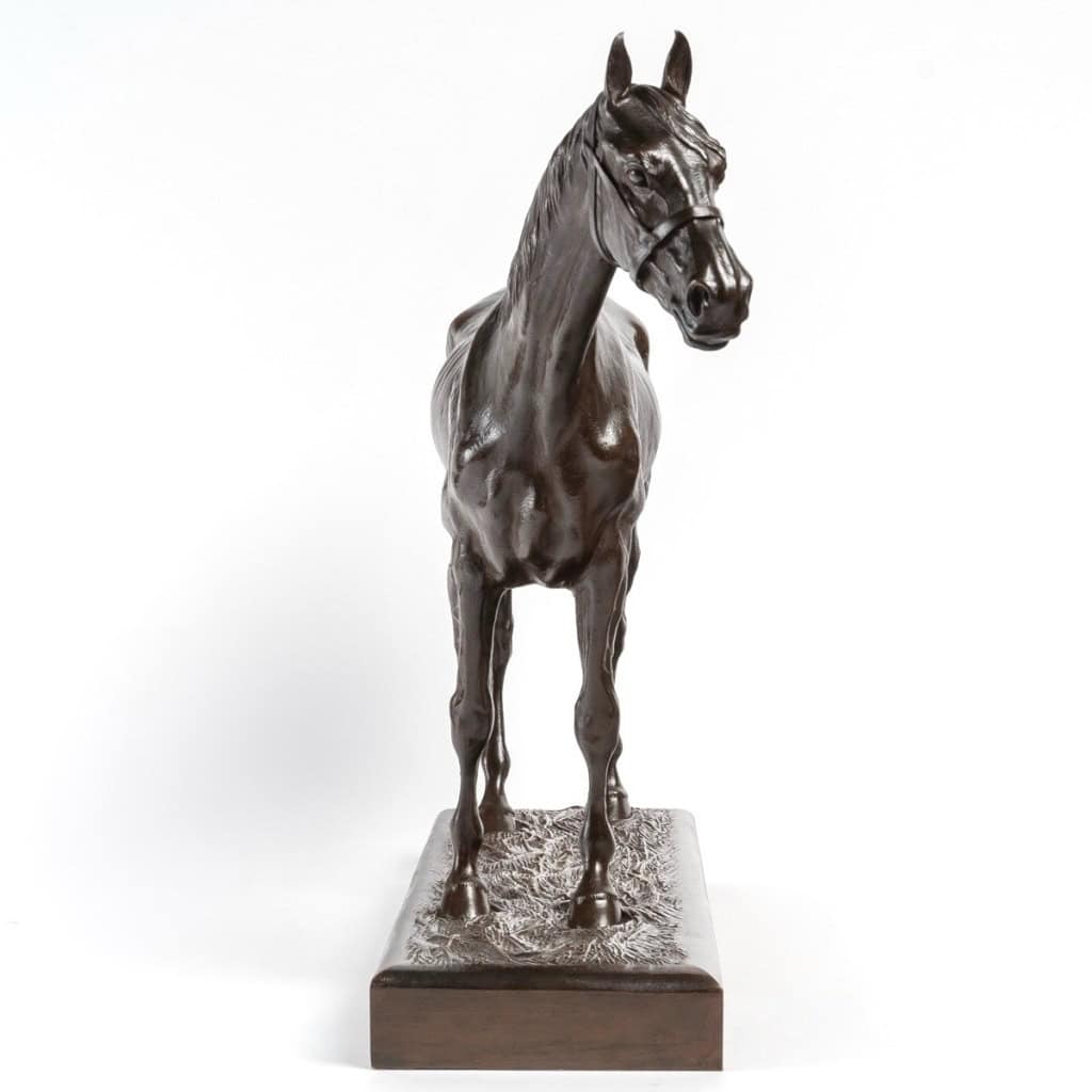 Sculpture – Cheval De Course , Henri De Vains (1851-1909) – Bronze 6