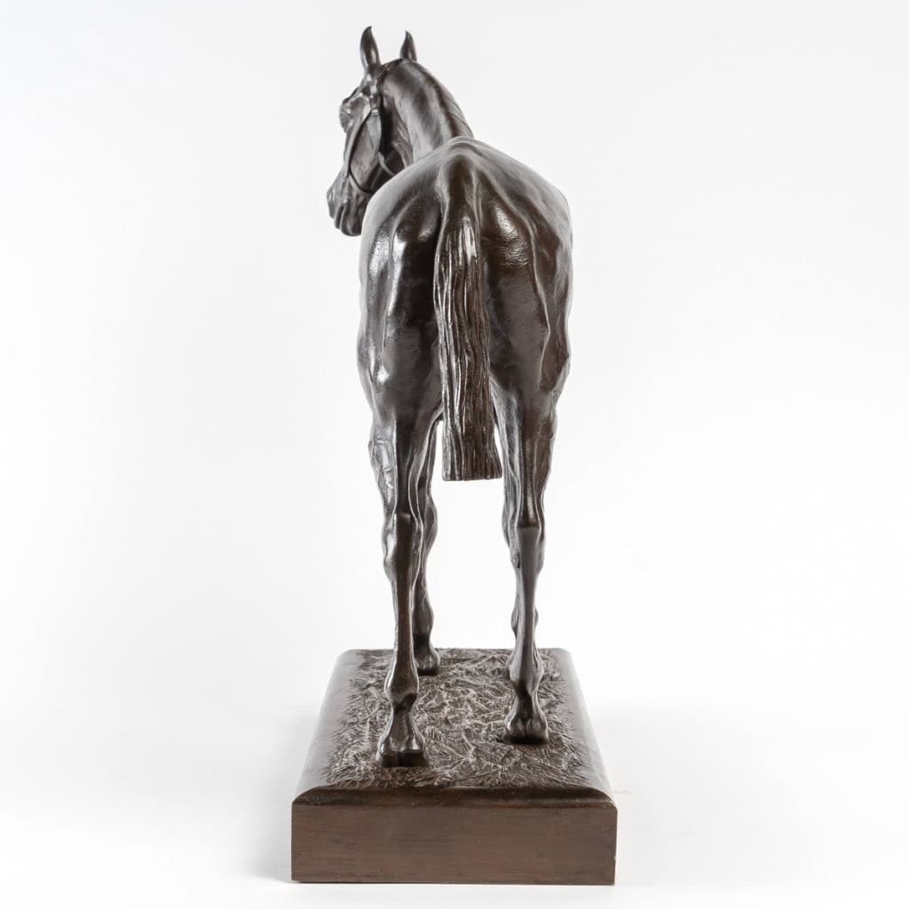 Sculpture – Cheval De Course , Henri De Vains (1851-1909) – Bronze 8