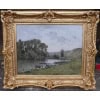 FOUBERT Emile Peinture Française 20è Siècle Ecole Barbizon La Seine à Vetheuil Huile Signée Certificat d’authenticité 11