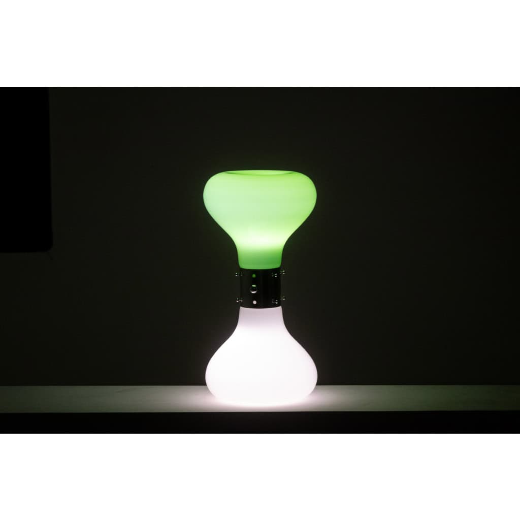 Carlo Nason. Lampe en verre blanc et vert. Années 1970.LS6076736T 5