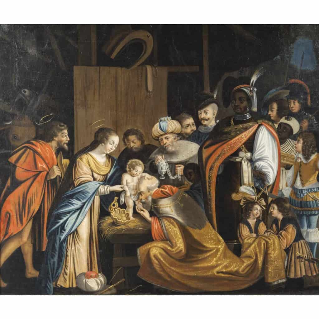 L’Adoration des Mages Attribué à Jean SENELLE 1605-1671 3