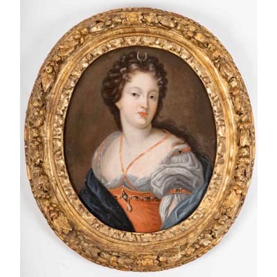 Attribué à François De Troy (1645-1730) Portrait d’une Dame De Cour En Diane Chasseresse