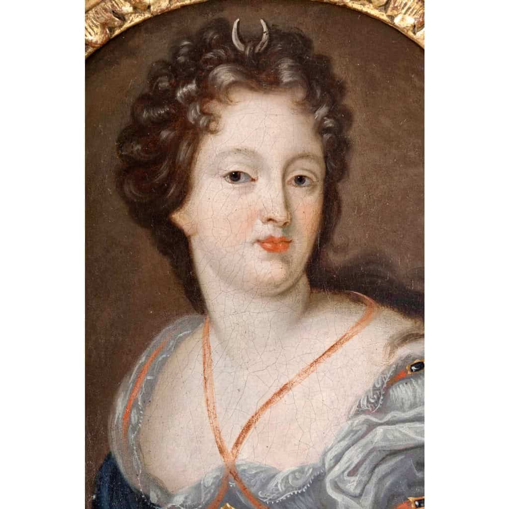 Attribué à François De Troy (1645-1730) Portrait d’une Dame De Cour En Diane Chasseresse 5