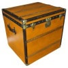 Malle Moynat orange, malle Moynat a chapeaux, malle Moynat cube 19