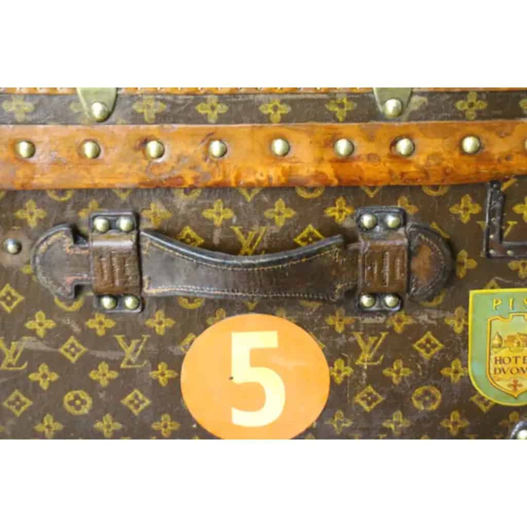 Malle Louis Vuitton cabine 100 cm des années en toile monogram 12