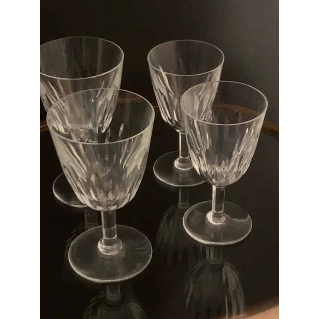 Bar roulant vintage de Louis Sognot et cristal de Baccarat 14