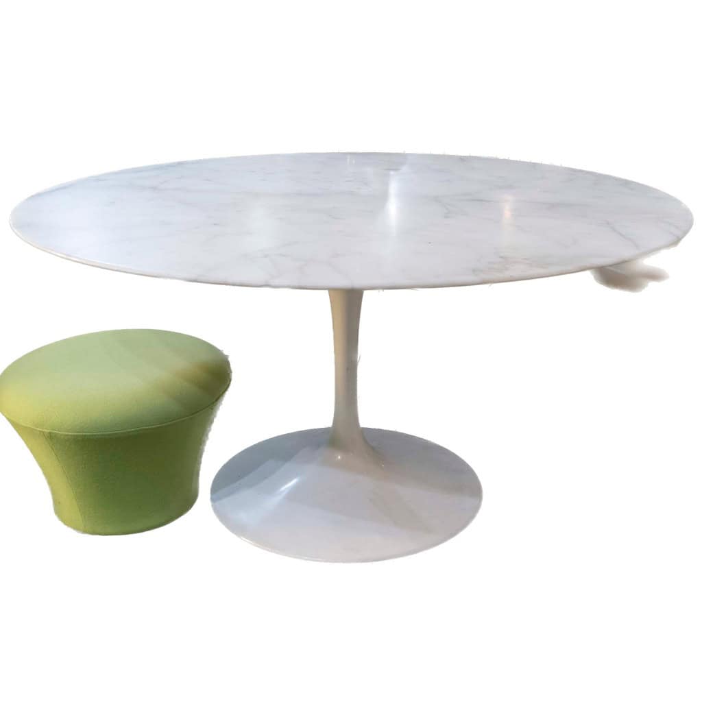 Eero SAARINEN Knoll International « Tulip » Table Calacatta 137 cm 3