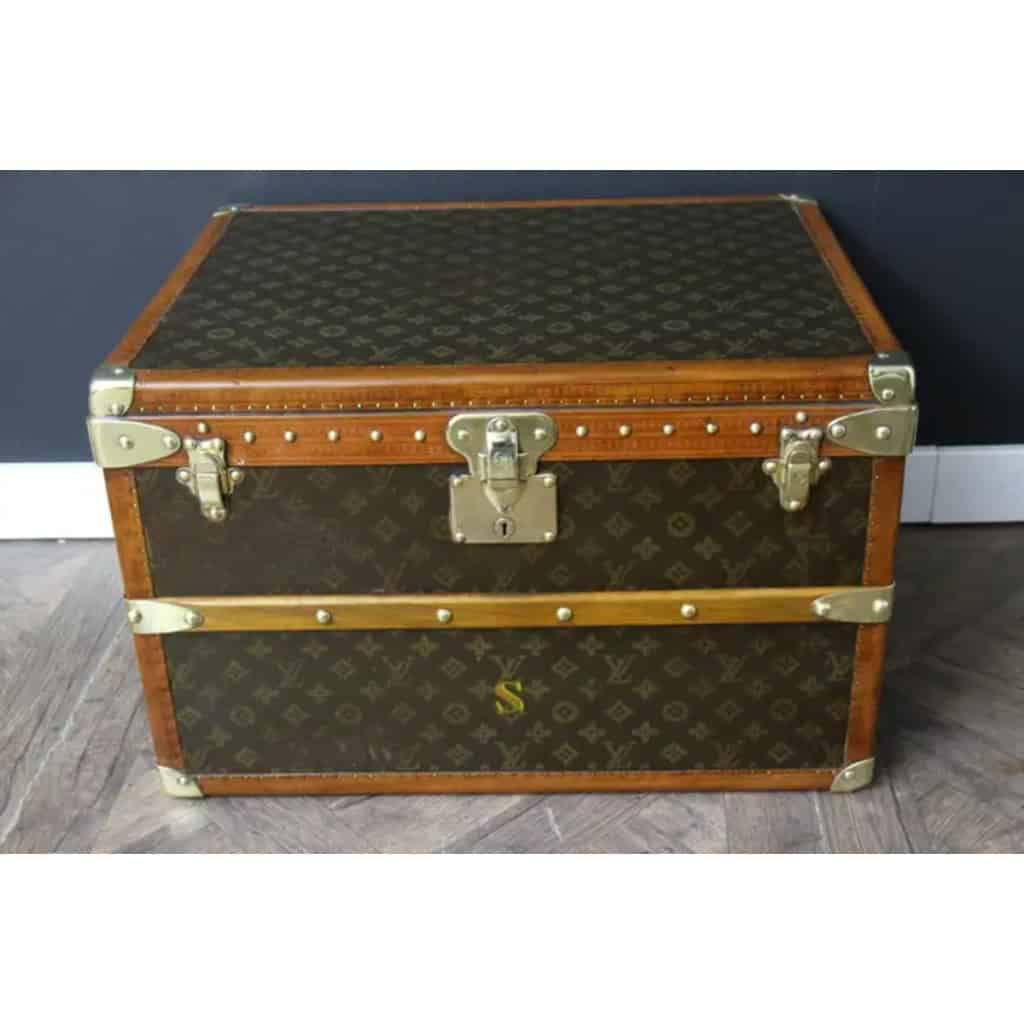 Petite Malle Louis Vuitton en toile monogramme 55 cm 4