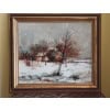 Huile sur toile paysage de neige 6