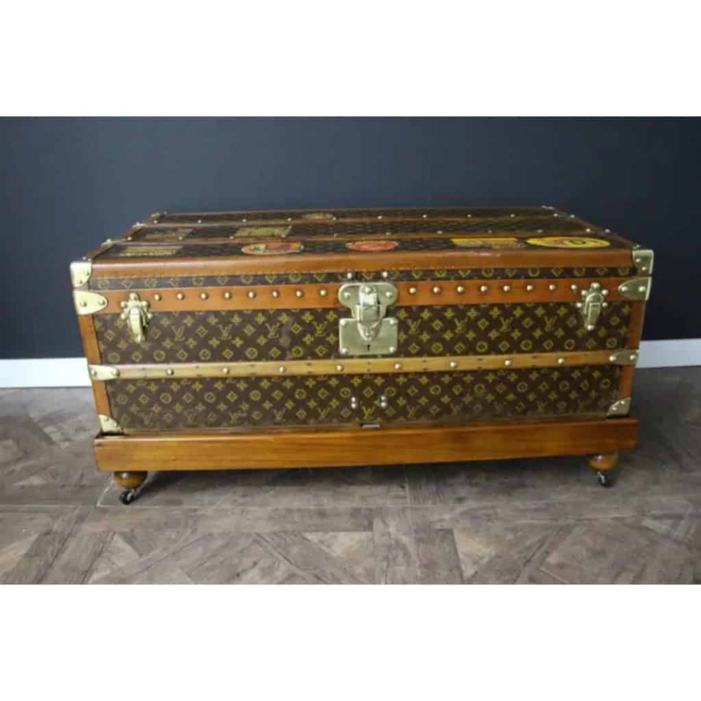 Malle Louis Vuitton cabine 100 cm des années en toile monogram 4