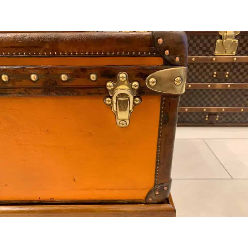 Malle Louis Vuitton orange 90 cm , années 1900-1910’s 8