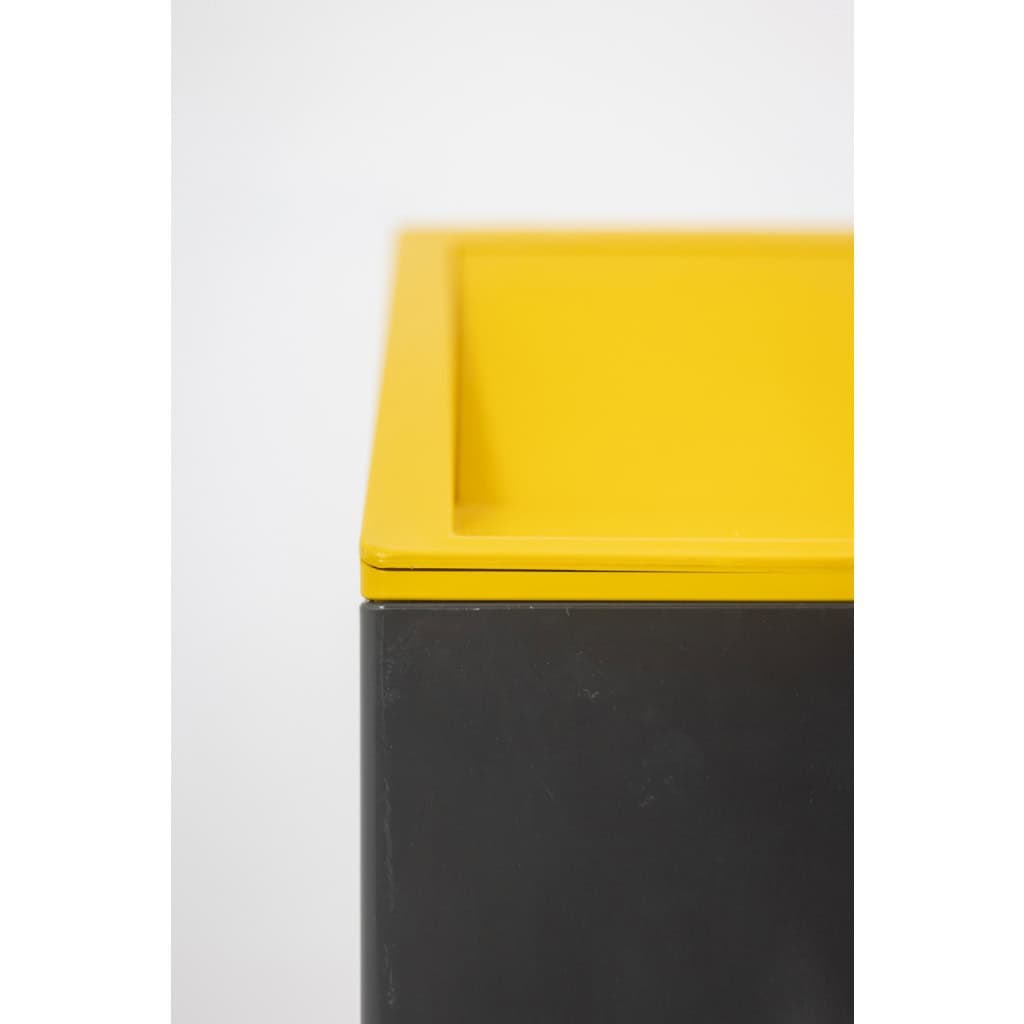 Kartell. Poubelle Design grise et jaune. Années 1970. LS5254159P 9