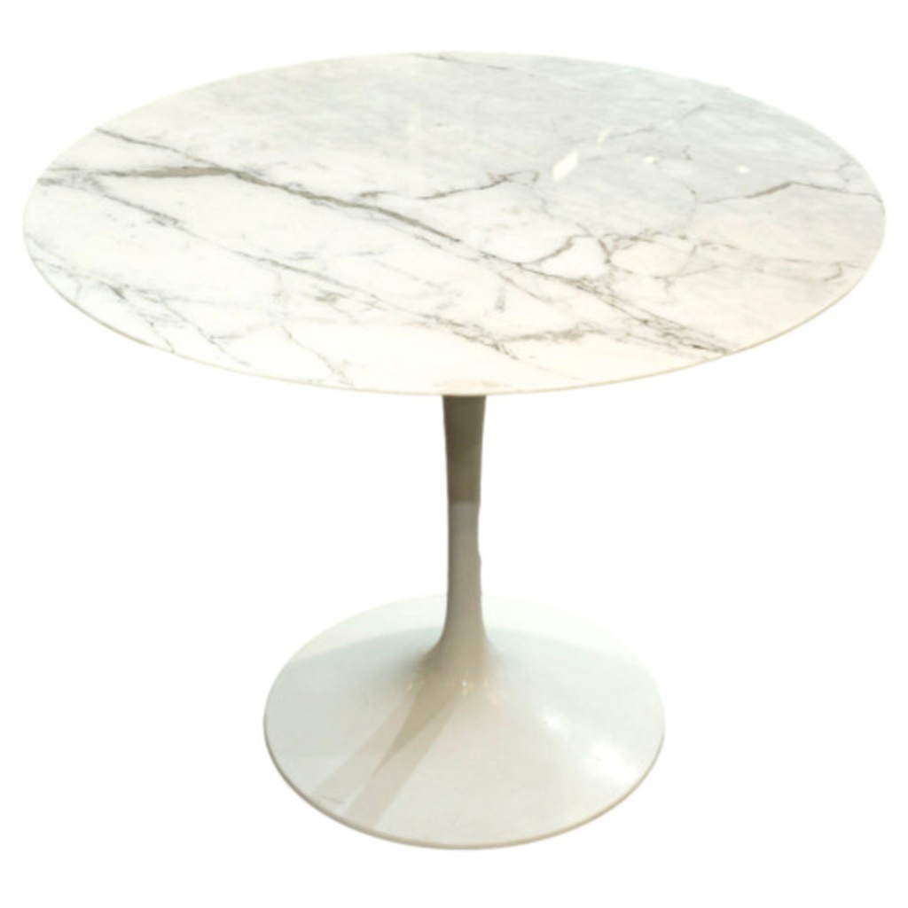 Eero Saarinen & Knoll : Table « Tulip » calacatta 91 cm 3