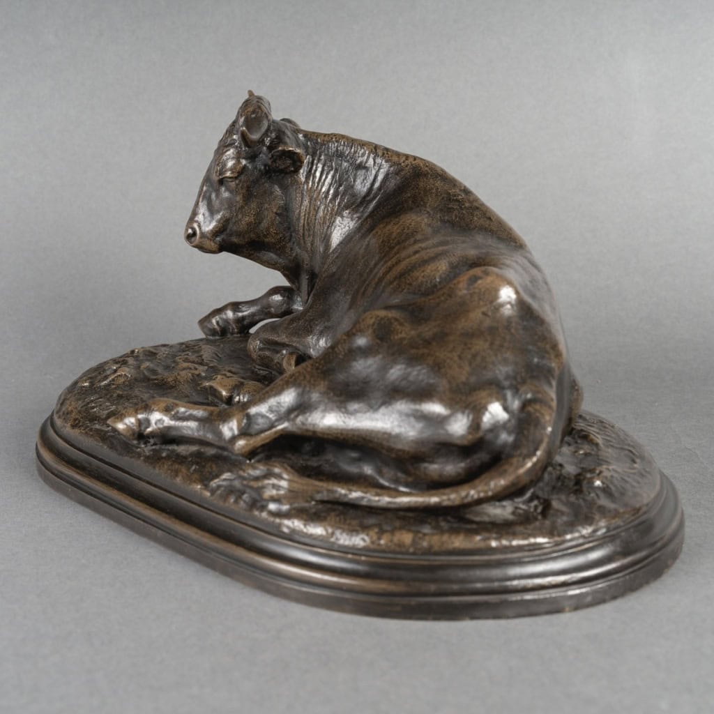 Sculpture – Boeuf Couché , Rosa Bonheur (1822-1899) – Bronze 8