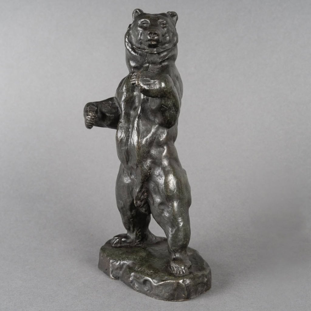 Sculpture – Ours Debout N°2 , Antoine – Louis Barye (1795-1875) – Bronze 4