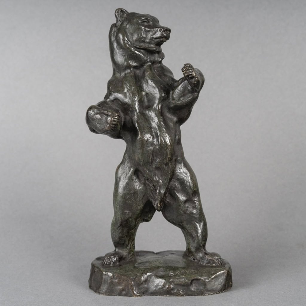 Sculpture – Ours Debout N°2 , Antoine – Louis Barye (1795-1875) – Bronze 3