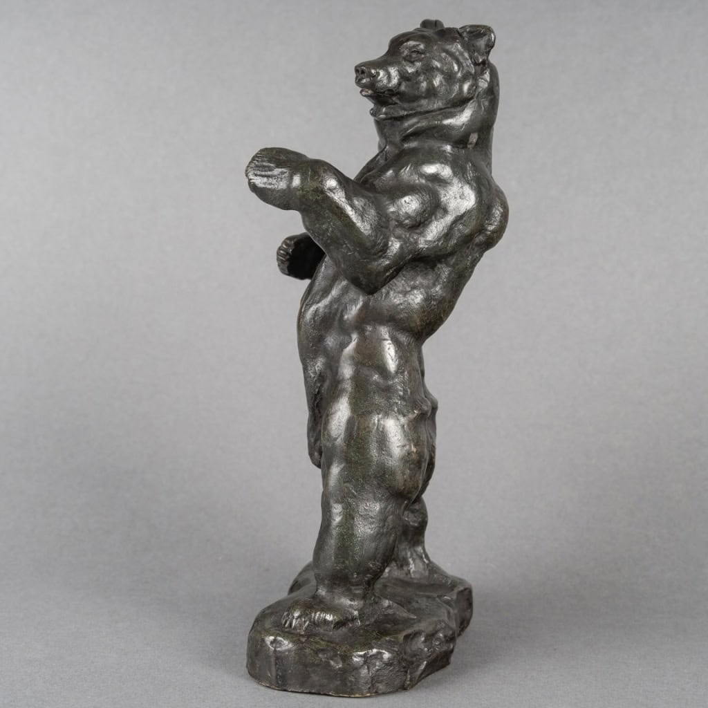 Sculpture – Ours Debout N°2 , Antoine – Louis Barye (1795-1875) – Bronze 7