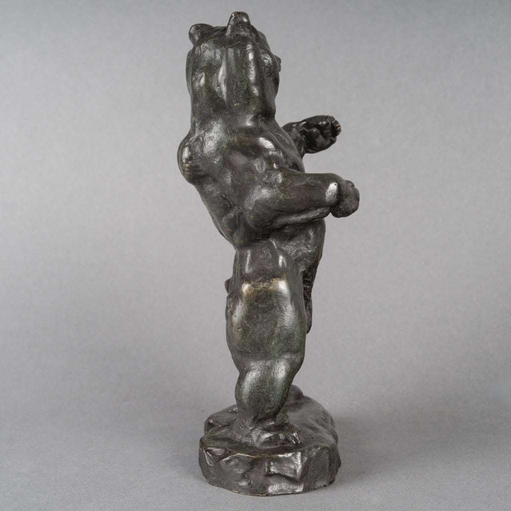 Sculpture – Ours Debout N°2 , Antoine – Louis Barye (1795-1875) – Bronze 9