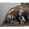 Groupe De Bassets  » Ravageot Et Ravageode  » , Emmanuel Fremiet (1824 -1910) – Bronze 19