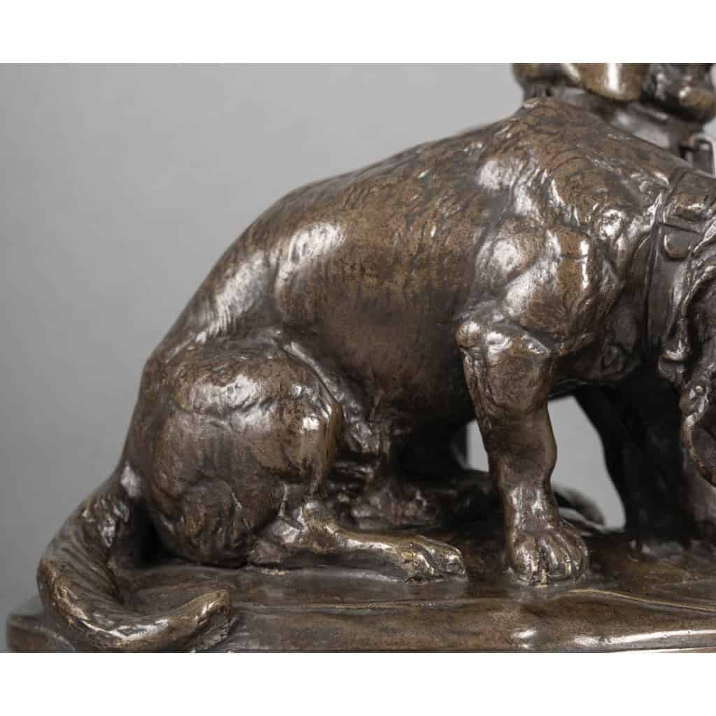 Groupe De Bassets  » Ravageot Et Ravageode  » , Emmanuel Fremiet (1824 -1910) – Bronze 8