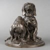 Groupe De Bassets  » Ravageot Et Ravageode  » , Emmanuel Fremiet (1824 -1910) – Bronze 14