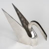 GIO PONTI (1891 – 1979) : Cygne en argent massif 18