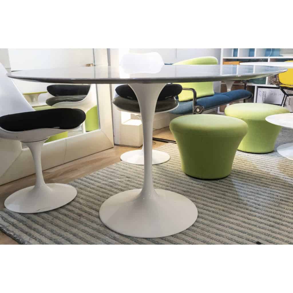 Eero SAARINEN & KNOLL INTERNATIONAL Table 120 cm marbre gris 5