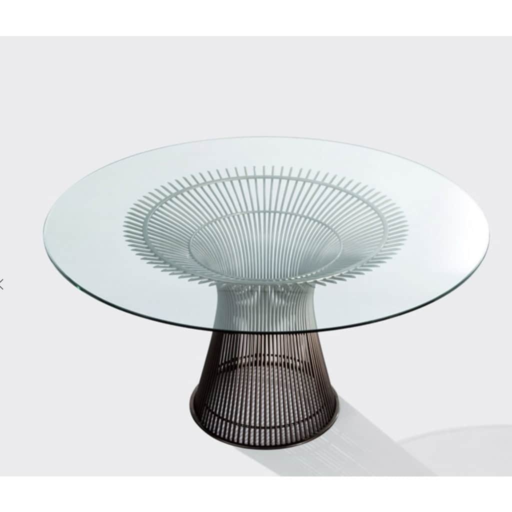 Warren Platner créateur & Éditeur Knoll International table dessus bois 3716T 4