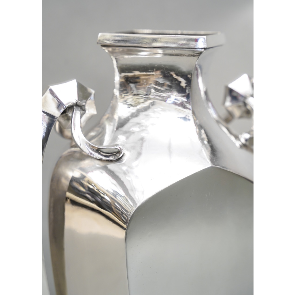 Orfèvre BOULENGER – Vase en argent massif ART DECO circa 1925/1930 7