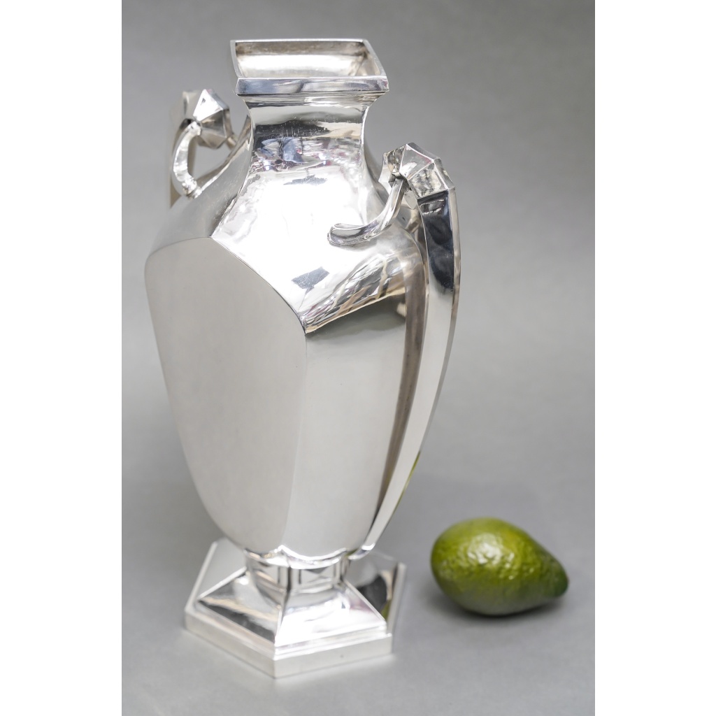 Orfèvre BOULENGER – Vase en argent massif ART DECO circa 1925/1930 23