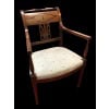 Fauteuil à dossier plat d’époque Directoire estampillé Chapuis 26