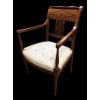 Fauteuil à dossier plat d’époque Directoire estampillé Chapuis 28