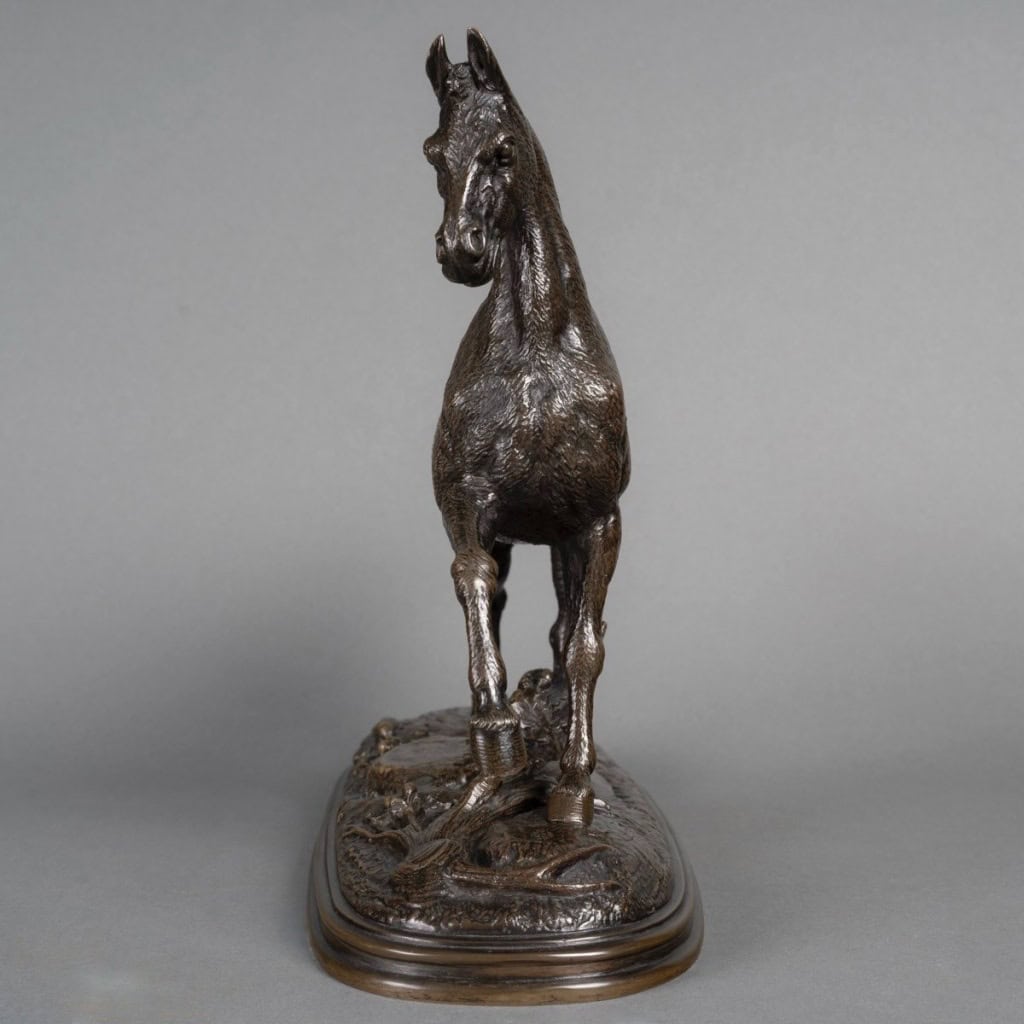 Sculpture – Le Cheval Libre , Paul – Édouard Delabrièrre (1829-1912) – Bronze 6