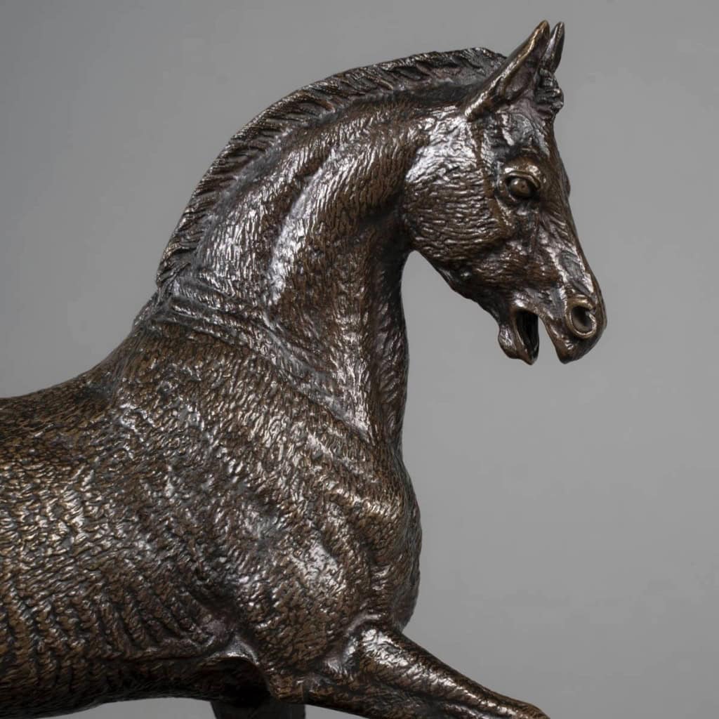 Sculpture – Le Cheval Libre , Paul – Édouard Delabrièrre (1829-1912) – Bronze 4