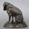 Sculpture – Chien Terrier Assis , Emmanuel Frémiet (1824-1910) – Bronze 14