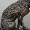 Sculpture – Chien Terrier Assis , Emmanuel Frémiet (1824-1910) – Bronze 16