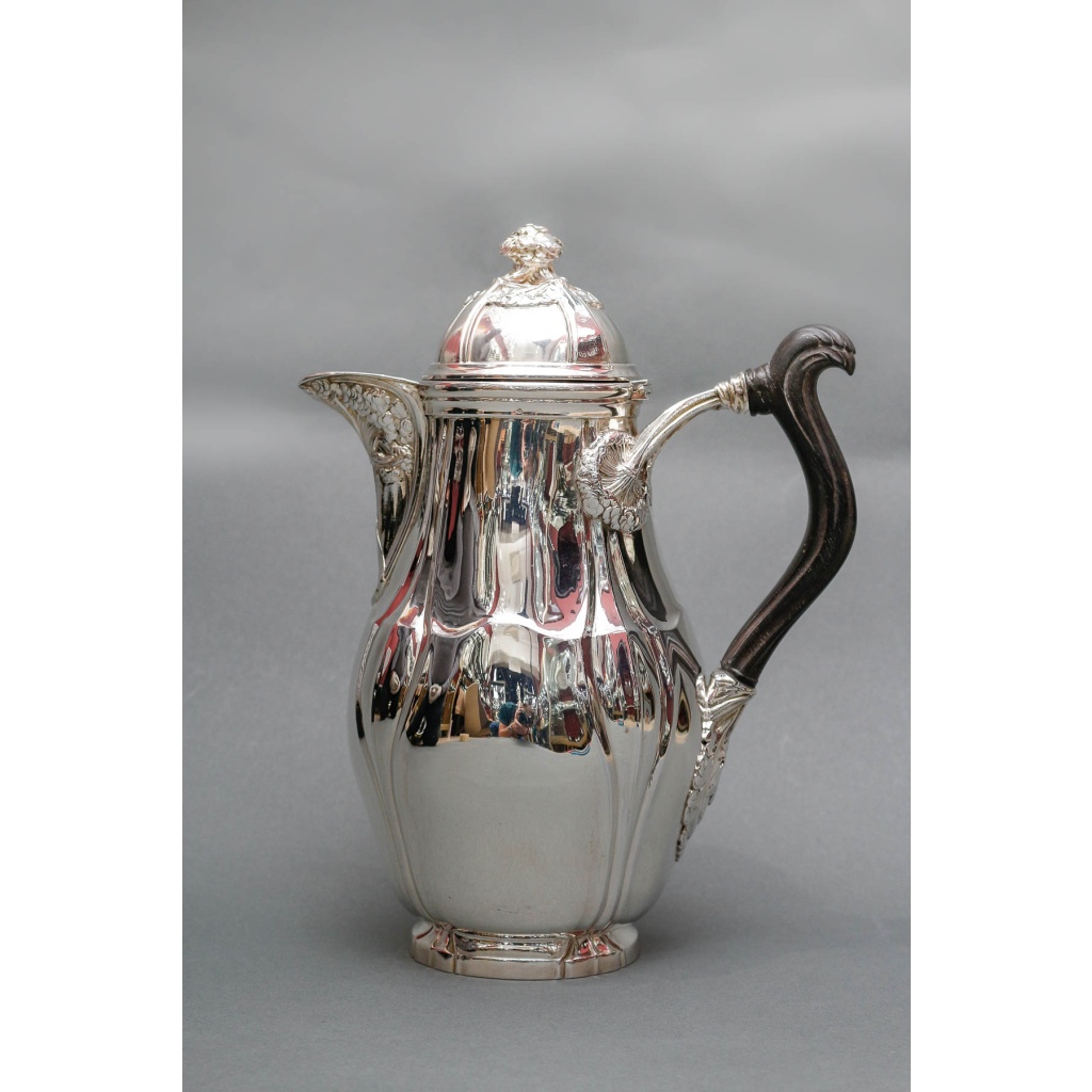 LELIÈVRE (Eugène-Alfred) – Cafetière en argent Massif TIFFANY circa 1880 ART NOUVEAU 7