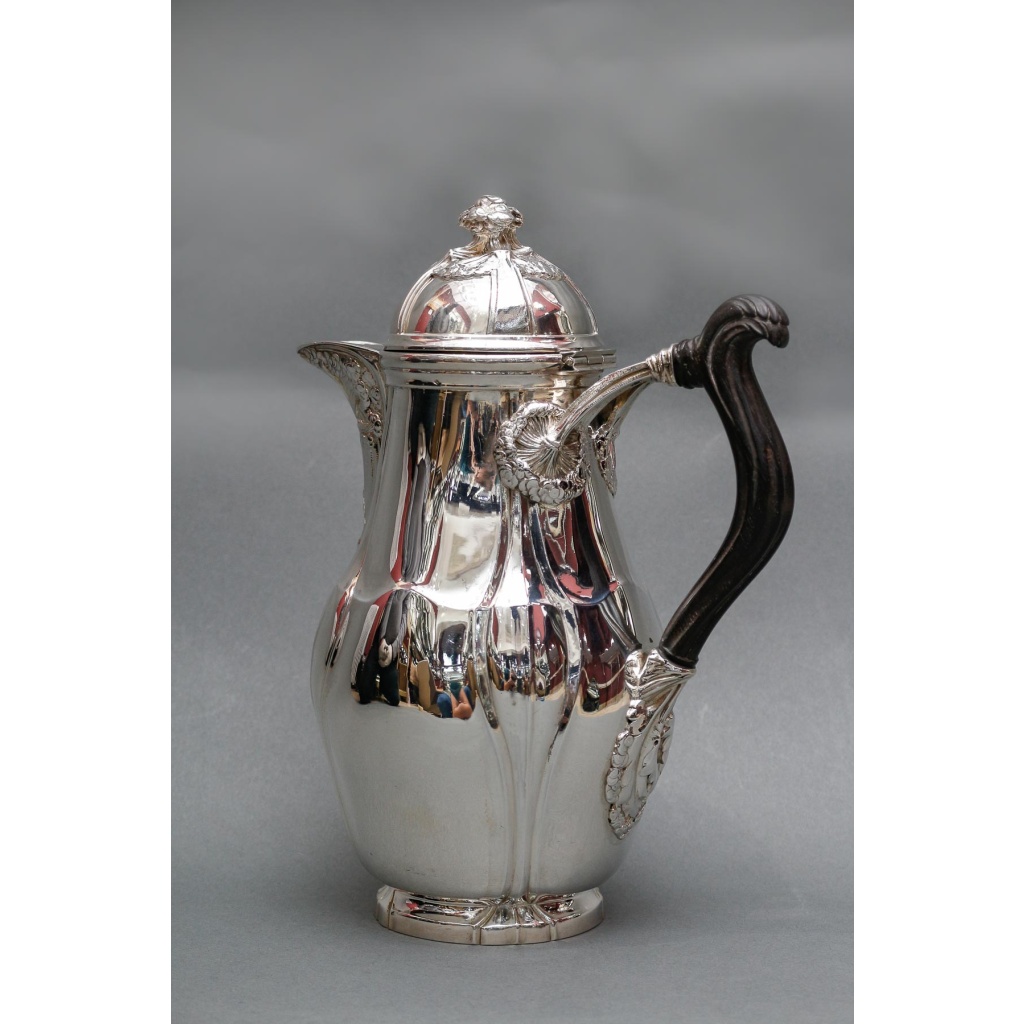 LELIÈVRE (Eugène-Alfred) – Cafetière en argent Massif TIFFANY circa 1880 ART NOUVEAU 10