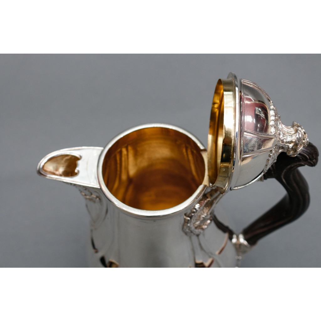 LELIÈVRE (Eugène-Alfred) – Cafetière en argent Massif TIFFANY circa 1880 ART NOUVEAU 14