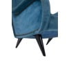 Fauteuil en velours bleu, piètement en hêtre. Années 1950. LS4410409A 19